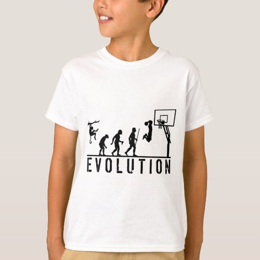 Basketball-Evolution des Mannes T-Shirt (Vorderseite)