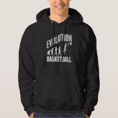 Basketball Evolution From Monkey To Men BBall Dunk Hoodie (Vorderseite)