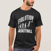 Basketball Evolution From Monkey To Men BBall Dunk T-Shirt (Vorderseite)