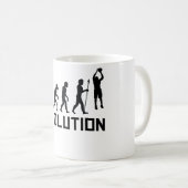 Basketball-Evolution Kaffeetasse (VorderseiteRechts)
