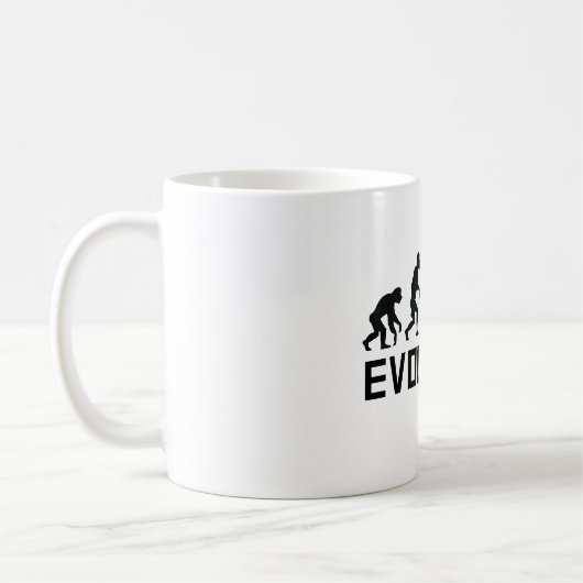 Basketball-Evolution Kaffeetasse (Links)