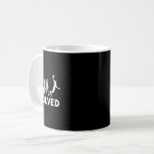 Basketball Evolution Männer Frauen Mädchen Kinder Kaffeetasse (Vorderseite Links)
