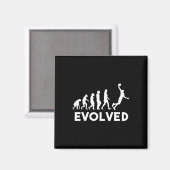 Basketball Evolution Männer Frauen Mädchen Kinder  Magnet (Vorderseite/Rückseite)