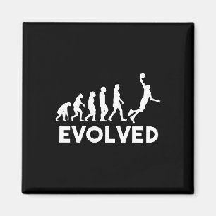 Basketball Evolution Männer Frauen Mädchen Kinder  Magnet
