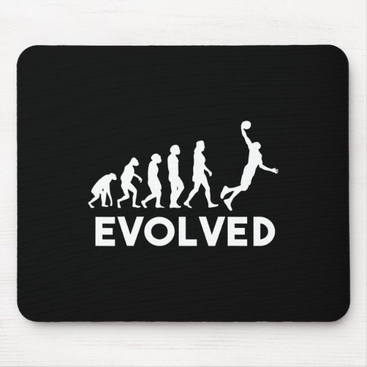 Basketball Evolution Männer Frauen Mädchen Kinder  Mousepad (Vorne)
