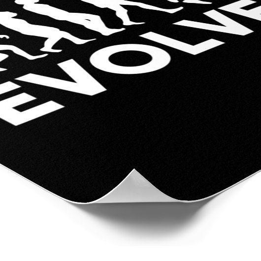 Basketball Evolution Männer Frauen Mädchen Kinder  Poster (Ecke)