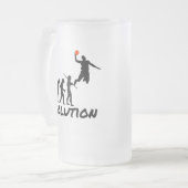 Basketball-Evolution Mattglas Bierglas (Vorderseite Links)