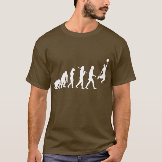 Basketball-Evolution T-Shirt (Vorderseite)