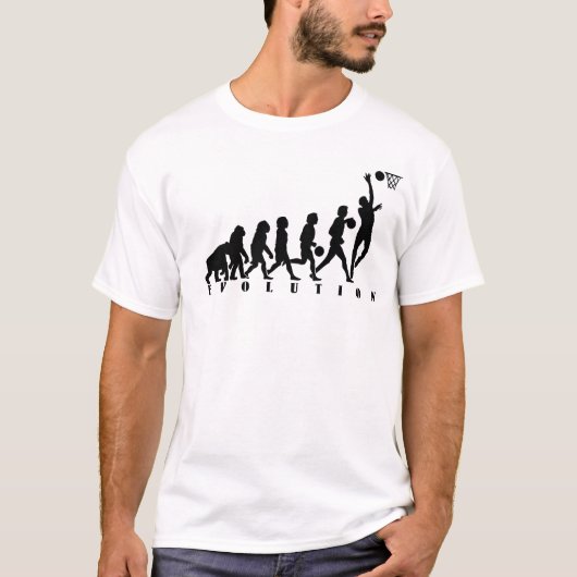 Basketball-Evolution T-Shirt (Vorderseite)