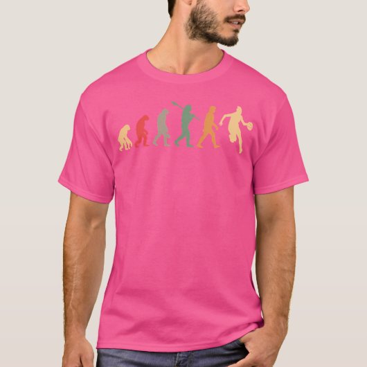 Basketball-Evolution Vintag T-Shirt (Vorderseite)