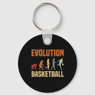 Basketball-Evolution vom Affen zur Liebe Schlüsselanhänger