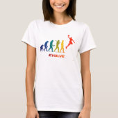 Basketball-Evolutions-Silhouette-Slam-Dunk-Design T-Shirt (Vorderseite)