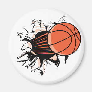 Basketball-Explosion Magnet