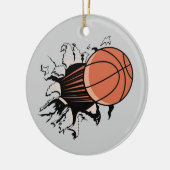Basketball-Explosions-T - Shirts und Geschenke Keramikornament (Links)