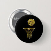 Basketball Exquisite Button (Vorne & Hinten)
