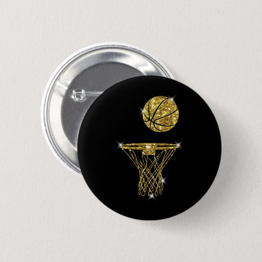 Basketball Exquisite Button (Vorne & Hinten)