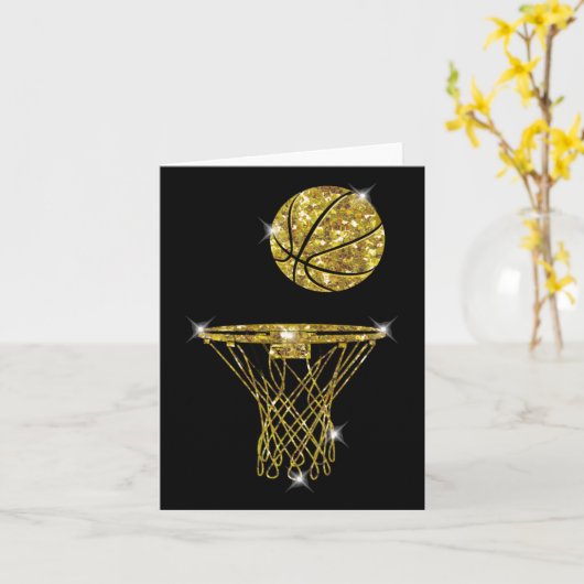 Basketball Exquisite Karte (Gelbe Blume)