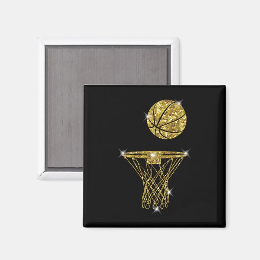 Basketball Exquisite Magnet (Vorderseite/Rückseite)