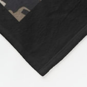 Basketball-Fabric Schwarze Muster Fleecedecke (Ecke)
