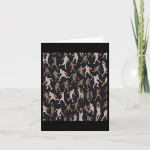 Basketball-Fabric Schwarze Muster Karte