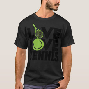 Basketball-Fan-Geschenk für Live-Liebe Tennis 90e T-Shirt