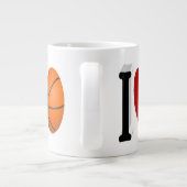 Basketball Fan Halbtext Riesenkaffee Tasse (Rückseite)