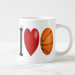 Basketball Fan Halbtext Riesenkaffee Tasse