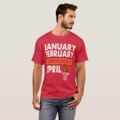 Basketball Fan Januar Februar Kentucky April T-Shirt (Vorne ganz)