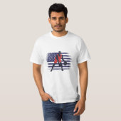 Basketball Fan Jersey USA Flag T-Shirt (Vorne ganz)