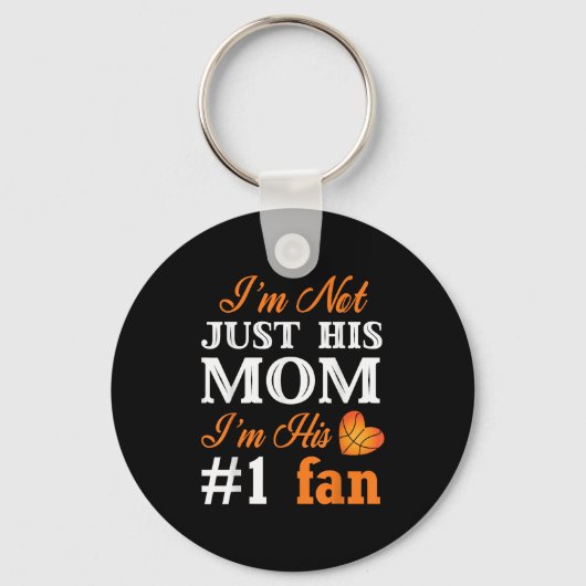 Basketball Fan Mom Quote Shirt Mothers Day Gift Fo Schlüsselanhänger (Vorderseite)