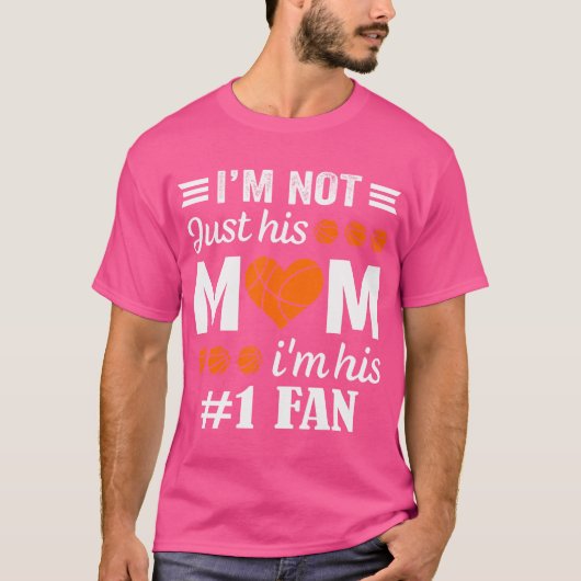 Basketball-Fan-Mutter-Zitat T-Shirt (Vorderseite)