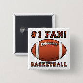 Basketball Fan Not Funny Button Abzeichen Button (Vorne & Hinten)
