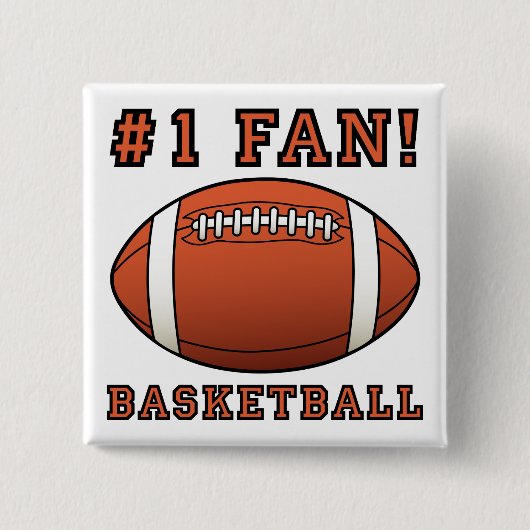 Basketball Fan Not Funny Button Abzeichen Button (Vorderseite)