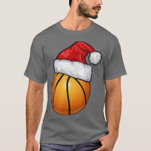Basketball Fan Santa Sport Coach Funny Christmas P T-Shirt
