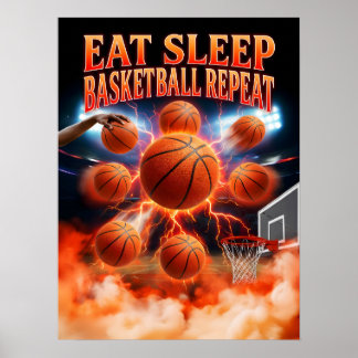 Basketball-Fan-Wandkunst Poster