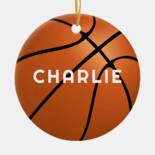 Basketball Fanname Weihnachten Keramik Ornament