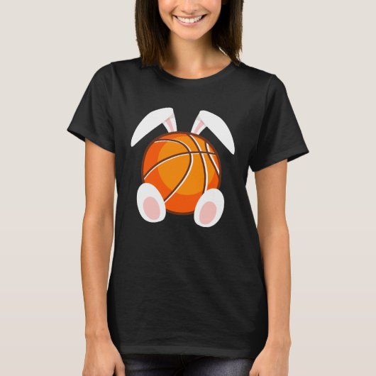 Basketball fans Easter Bunny Happy Easter Basketba T-Shirt (Vorderseite)