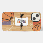 Basketball-Fans iPhone Hülle (Rückseite (Horizontal))