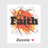 Basketball-Fantasie-Design mit Splash Art Aufkleber (Blatt)
