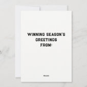 Basketball Feiertagskarte (Rückseite)