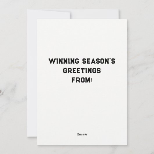 Basketball Feiertagskarte (Rückseite)