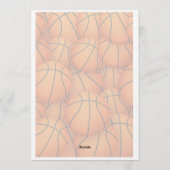 Basketball First Birthday Invitation | All Star Einladung (Rückseite)