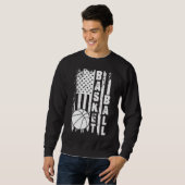 Basketball-Flagge Sweatshirt (Vorne ganz)