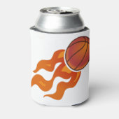 Basketball-Flammen Dosenkühler (Kanne Rückseite)