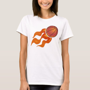 Basketball-Flammen T-Shirt