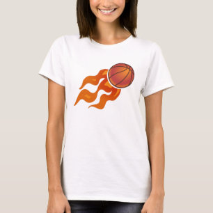 Basketball-Flammen T-Shirt