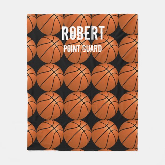 Basketball Fleece Blanket Sportfans (Vorderseite)
