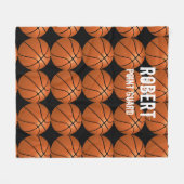 Basketball Fleece Blanket Sportfans (Vorderseite (Horizontal))