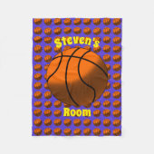 Basketball-Fleece-Decke Fleecedecke (Vorderseite)