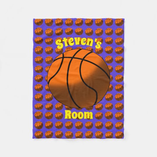 Basketball-Fleece-Decke Fleecedecke (Vorderseite)